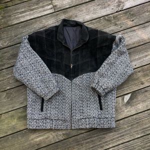 Vintage suede overcoat jacket